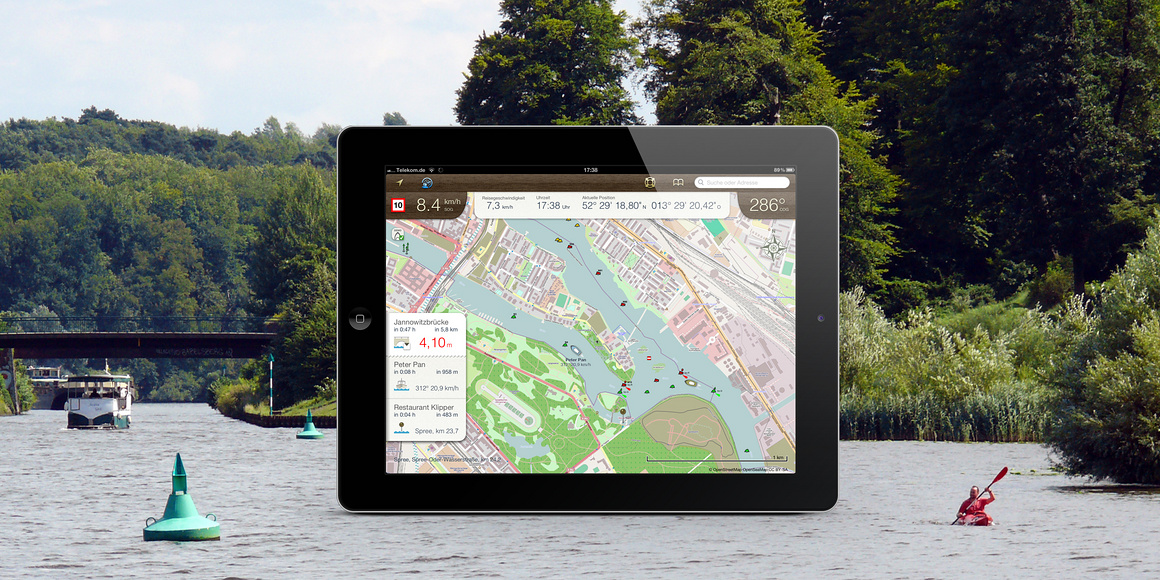 Entwicklung Navigations-App Rivers & Seas